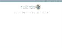 Tablet Screenshot of mountvernonbirthcenter.com